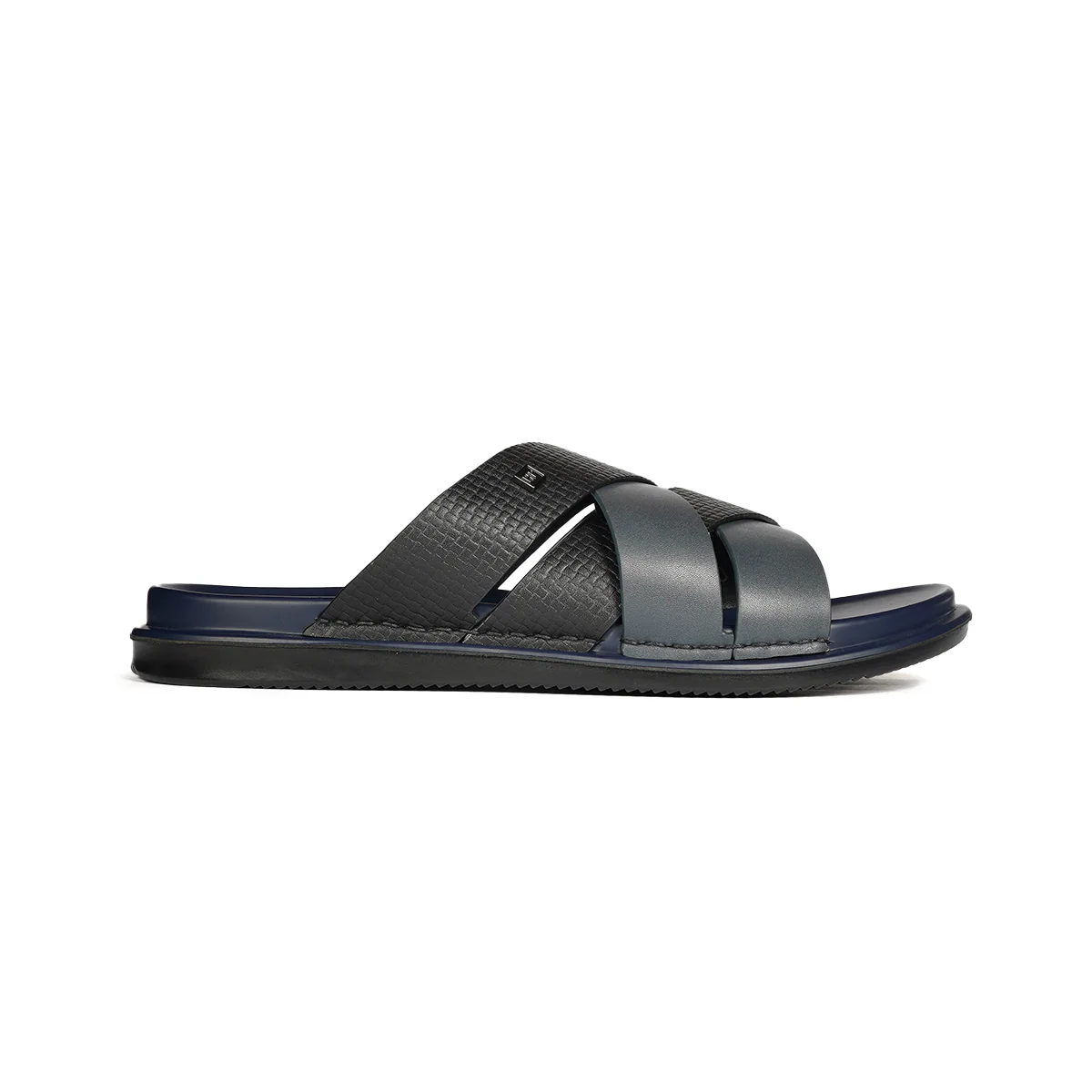 Men’s Brown Two-Strap Casual Slide Sandals