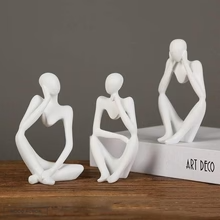 Thinking abstract sculpture set of 3