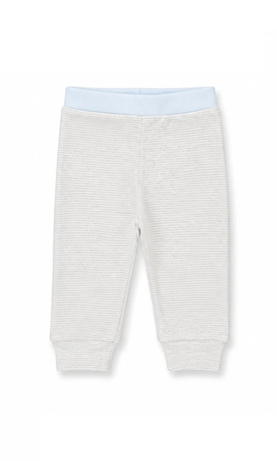 Baby Boy 2-Piece Set White Elephant Star Top & Grey Stripe Jogger Pants