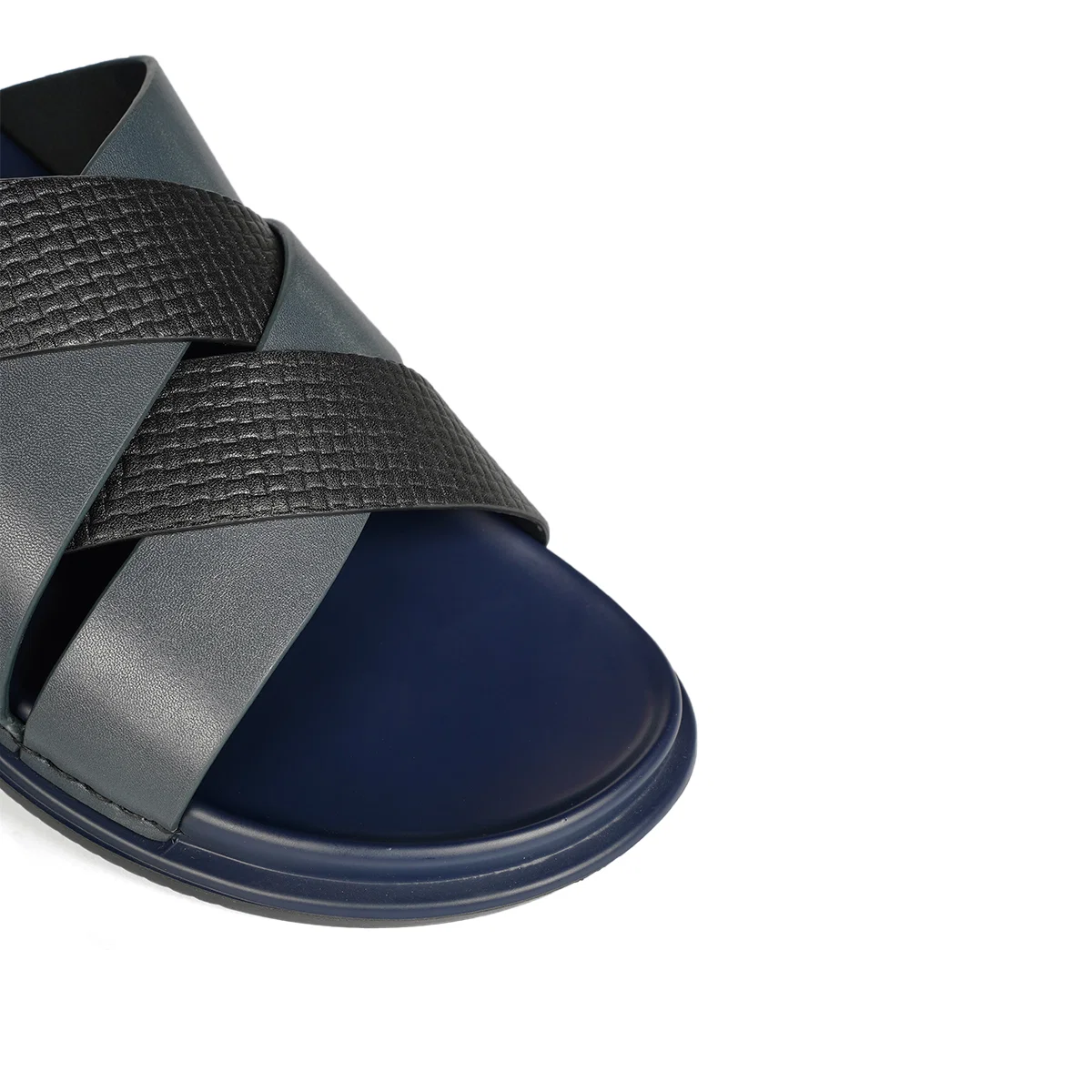 Men’s Brown Two-Strap Casual Slide Sandals