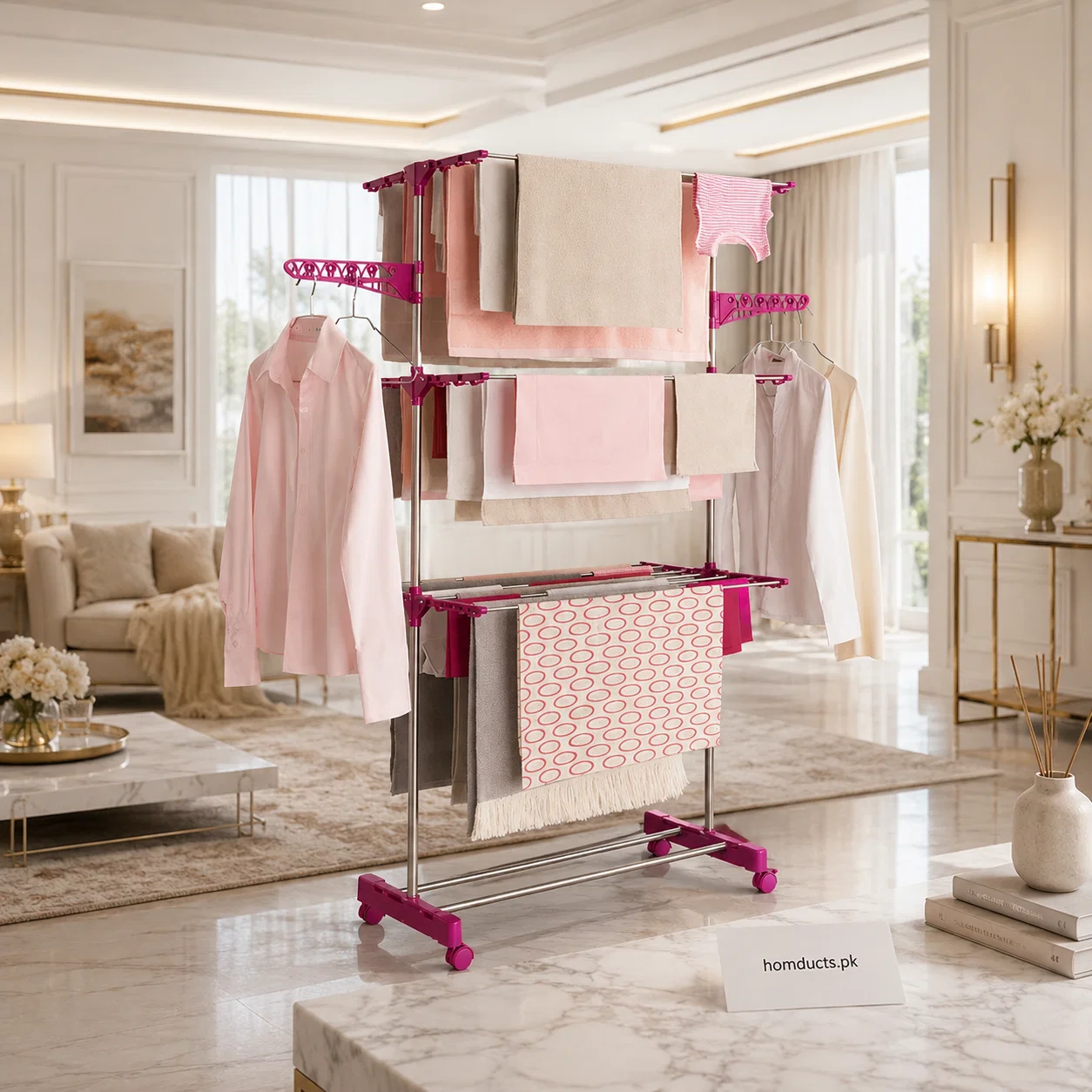 Floor Standing Cloth Drying Rack (Premium Quality)