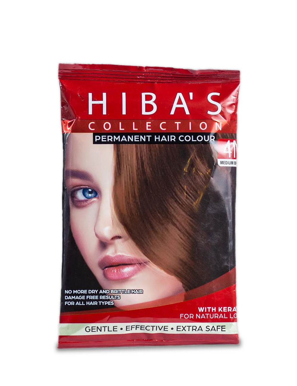 Hiba's Collection Hair Color 4N Medium Brown 20 ML (S)