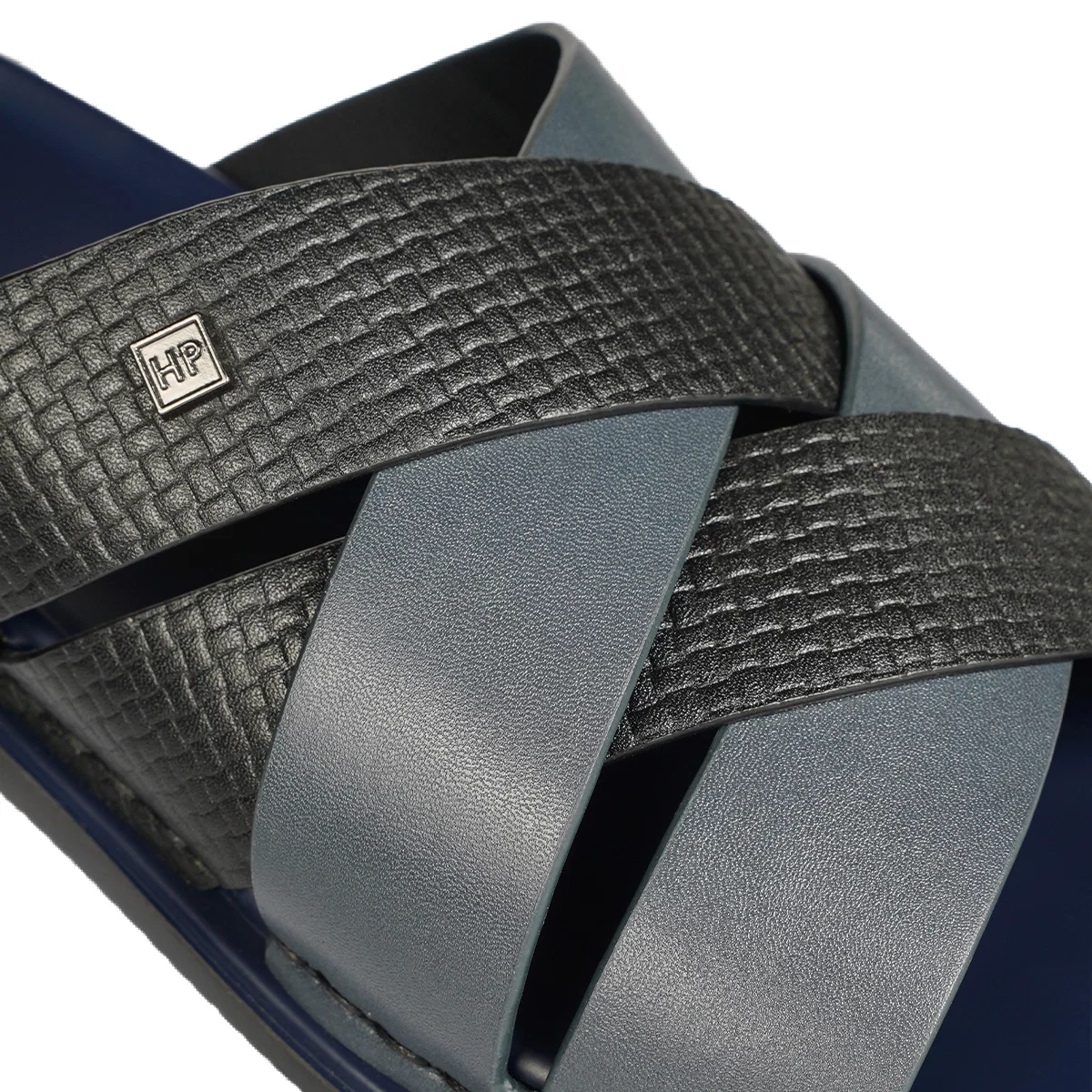 Men’s Brown Two-Strap Casual Slide Sandals